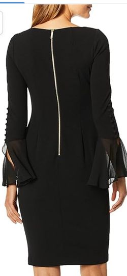 Calvin Klein Black Size 4 70 Off Long Sleeve Cocktail Dress on Queenly