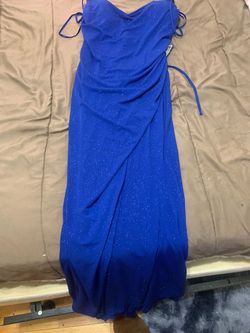 Style CC1618 Cinderella Divine Blue Size 14 Cc1618 Side slit Dress on Queenly