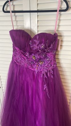Style 5108 Alexia Designs Purple Size 10 Strapless 50 Off Prom Ball gown on Queenly