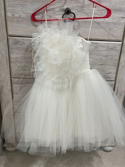 Akira White Size 4 Strapless Bridal Shower Cocktail Dress on Queenly