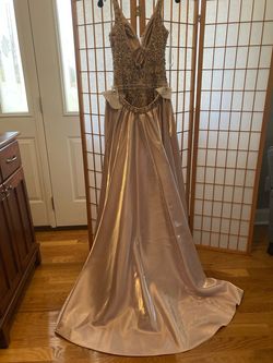 Rachel Allan Pink Size 6 Jumpsuit Dress on Queenly