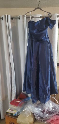 Blue Size 16 Straight Dress on Queenly