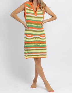 Style 1-1070049304-2696 SUNDAYUP Multicolor Size 12 Polyester High Neck Cocktail Dress on Queenly