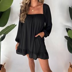 Style 1-1133030791-2901 Show Me Your Mumu Black Size 8 Pockets Cocktail Dress on Queenly