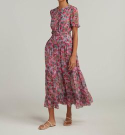 Style 1-1218032597-1498 SALONI Pink Size 4 Free Shipping Sleeves Mini Cocktail Dress on Queenly