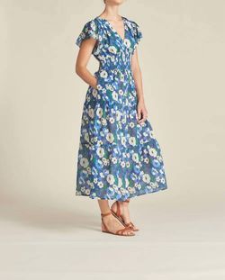 Style 1-1229793667-3236 TROVATA Blue Size 4 Free Shipping Pockets V Neck Cocktail Dress on Queenly