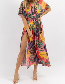 Style 1-1257471842-2901 OLIVACEOUS Multicolor Size 8 Print Mini Straight Dress on Queenly