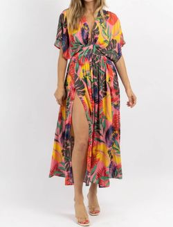 Style 1-1257471842-2901 OLIVACEOUS Multicolor Size 8 Print Mini Straight Dress on Queenly