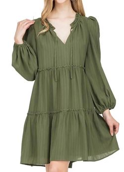 Style 1-1299315773-2696 Joy Joy Green Size 12 Sorority Olive Long Sleeve Cocktail Dress on Queenly