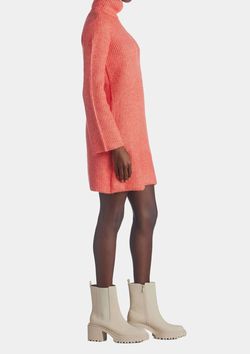 Style 1-1541595989-2901 STEVE MADDEN Orange Size 8 Long Sleeve Free Shipping Cocktail Dress on Queenly