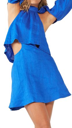 Style 1-1760731453-3011 SOVERE Blue Size 8 Keyhole Mini Cocktail Dress on Queenly