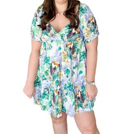 Style 1-1837980882-3011 LAVENDER BROWN Green Size 8 Summer Mini Cocktail Dress on Queenly