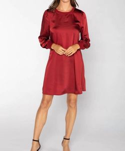 Style 1-1979734057-3855 S'edge Red Size 0 Straight Long Sleeve Cocktail Dress on Queenly
