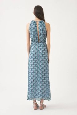 Style 1-2041872284-3855 Antik Batik Multicolor Size 0 Print Side Slit Straight Dress on Queenly