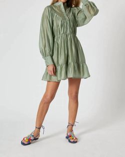 Style 1-2080488760-2696 THE SHIRT Green Size 12 Mini Cocktail Dress on Queenly