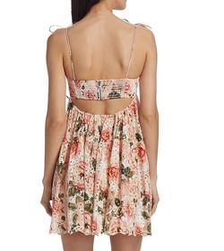 Style 1-2215680221-1498 alice + olivia Pink Size 4 Free Shipping Mini Floral Sorority Cocktail Dress on Queenly