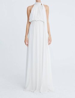 Style 1-2593887249-1498 HALSTON HERITAGE White Size 4 Polyester Tall Height Straight Dress on Queenly