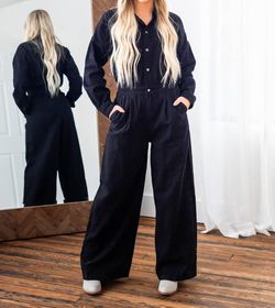 Style 1-2766401212-2696 Idem Ditto Black Size 12 Tall Height Plus Size Jumpsuit Dress on Queenly