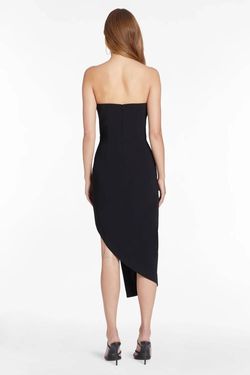 Style 1-2769219086-3855 Amanda Uprichard Black Size 0 Polyester Free Shipping Tall Height Cocktail Dress on Queenly