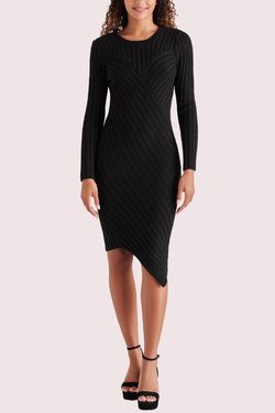 Style 1-3001744338-3011 STEVE MADDEN Black Size 8 Tall Height Free Shipping Sorority Rush Cocktail Dress on Queenly
