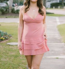 Style 1-316486251-3470 Motel Rocks Pink Size 4 Polyester Sorority Rush Summer Cocktail Dress on Queenly