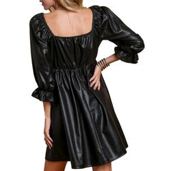 Style 1-328339737-2901 umgee Black Size 8 Sleeves Square Neck Mini Cocktail Dress on Queenly