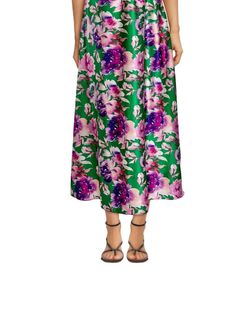 Style 1-356830179-3471 DELFI COLLECTIVE Green Size 4 Black Tie Floral Cocktail Dress on Queenly