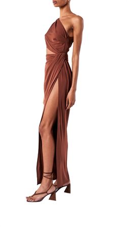 Style 1-3980710439-3471 RONNY KOBO Brown Size 4 Polyester Cocktail Dress on Queenly