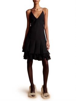 Style 1-4088683121-649 Khaite Black Size 2 Sorority Ruffles Cocktail Dress on Queenly