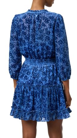 Style 1-4255132397-3329 Shoshanna Blue Size 12 Mini Velvet Plus Size Cocktail Dress on Queenly