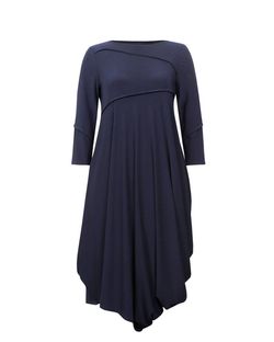 Style 1-472021632-1498 Joseph Ribkoff Blue Size 4 Tall Height Pockets Navy Cocktail Dress on Queenly
