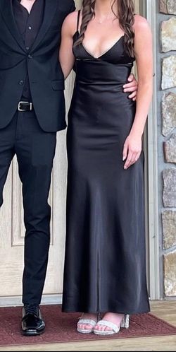 David's Bridal Black Size 2 Prom Straight Dress on Queenly