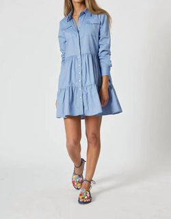Style 1-647074015-3775 THE SHIRT Blue Size 16 Mini Cocktail Dress on Queenly