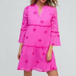 Style 1-657938260-3466 Pia Rossini Hot Pink Size 4 Free Shipping Barbiecore Cocktail Dress on Queenly