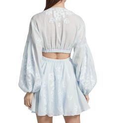 Style 1-688040469-1901 A.L.C. Light Blue Size 6 Sleeves Tall Height Cocktail Dress on Queenly