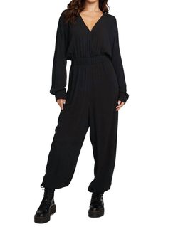 Style 1-84925996-3236 Chaser Black Size 4 1-84925996-3236 Jumpsuit Dress on Queenly