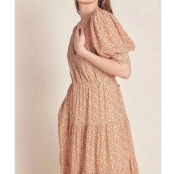 Style 1-924379196-3471 TROVATA Nude Size 4 Tall Height Pockets Straight Dress on Queenly