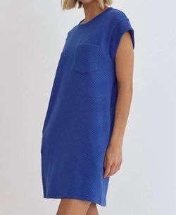 Style 1-935441943-2696 entro Blue Size 12 Polyester Plus Size Free Shipping Casual Cocktail Dress on Queenly