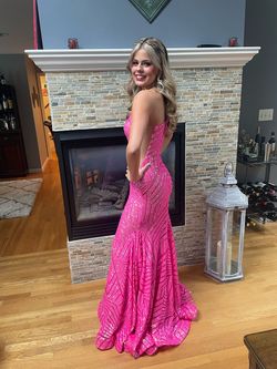 Style 06017 Jovani Pink Size 00 50 Off One Shoulder A-line Dress on Queenly