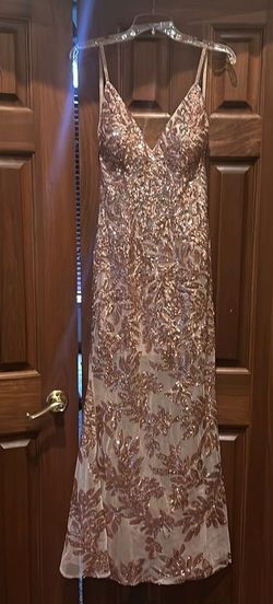 Style 6203 Jovani Pink Size 0 Black Tie 6203 Floor Length Mermaid Straight Dress on Queenly