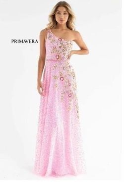 Primavera Pink Size 2 Prom Floor Length A-line Dress on Queenly