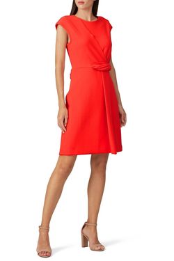 Style 1-2565004629-3236-1 Rachel Roy Red Size 4 Sleeves Free Shipping Cocktail Dress on Queenly