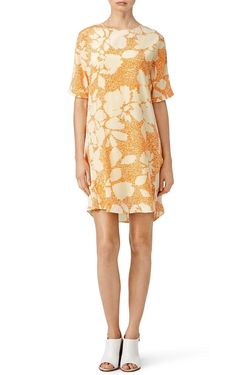 Style 1-2715074963-1046-1 BY MALENE BIRGER Orange Size 32 Mini Sleeves Polyester Cocktail Dress on Queenly
