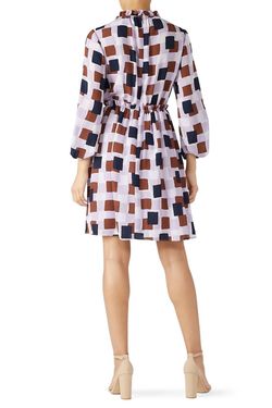 Style 1-2733959469-5-1 Kate Spade Purple Size 0 Polyester Long Sleeve Mini Cocktail Dress on Queenly