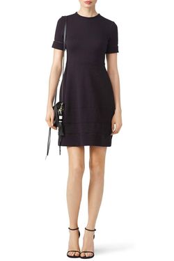 Style 1-3561625283-1498-1 YIGAL AZROUEL Black Size 4 Sleeves Mini Cocktail Dress on Queenly