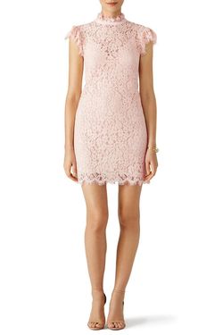 Style 1-4074380861-5-1 RACHEL ZOE Pink Size 0 Lace Mini Free Shipping Cocktail Dress on Queenly