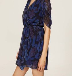 Style 1-577489423-5-1 TED BAKER Blue Size 0 1-577489423-5-1 Tall Height Sleeves Navy Cocktail Dress on Queenly