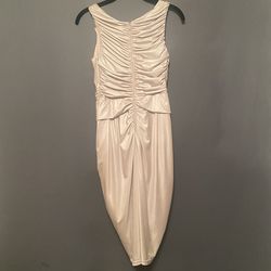 Tadashi Shoji Nude Size 0 Tall Height Jersey 50 Off Cocktail Dress on Queenly
