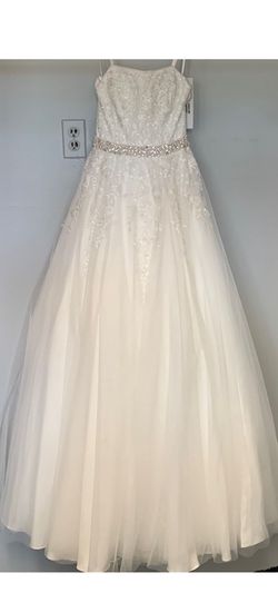 Jovani White Size 00 Cotillion Lace Free Shipping Jersey Ball gown on Queenly