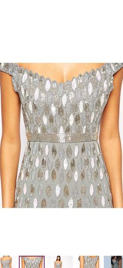 Virgo slounge Silver Size 12 70 Off Plus Size Nightclub Cocktail Dress on Queenly